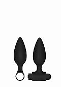 Ouch! Silicone USB-Rechargeable Anal Set Black