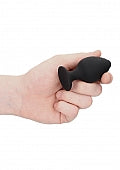 Ouch! Rippled Butt Plug Set Black
