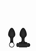 Ouch! Silicone USB-Rechargeable Anal Set Black