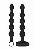 Ouch! Silicone USB-Rechargeable Anal Set Black