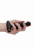 Ouch! Silicone USB-Rechargeable Anal Set Black